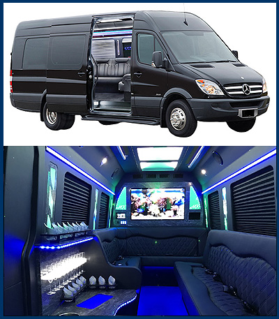 The Woodlands 14 Passenger Limo Sprinter