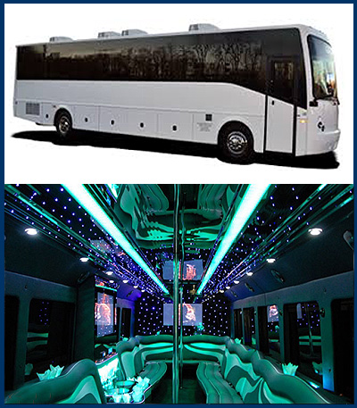 Lake Conroe Party Coach Bus